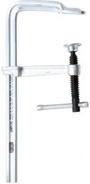 BESSEY GS25K 10 in Bar Clamp, Tempered Drop-Forged Steel Handle and 4 3/4 in