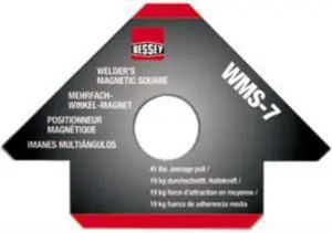 BESSEY WMS-7 Magnetic Welding Square,4-3/4In,41lb.