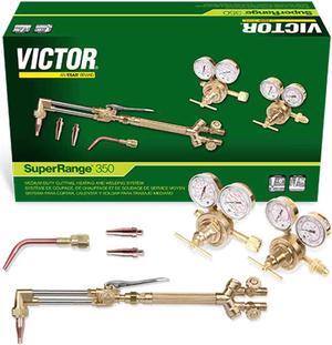 Victor 0384-2696 Super Range 350 with 540/510 SR350 Regulators Cutting Torch Outfit