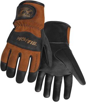 Steiner 0262 Pro-Series IronFlex Premium Kidskin TIG Welding Gloves Poly Lined Back Adjustable Cuff Large