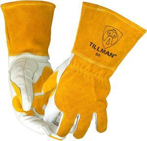 Tillman 50 Top Grain Split Cowhide Fleece Lined MIG Welding Gloves, 2X-Large