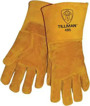 Tillman 495 Top Grain Pigskin Cotton/Foam Lined Welding Gloves, X-Large