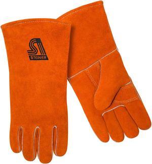 Steiner 2119Y Standard Shoulder Split Cowhide Stick Welding Gloves, ThermoCore Foam Lined, Small