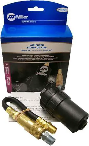 MILLER ELECTRIC 228926 In-Line Air Filter,Use w/4UV55,5TF35
