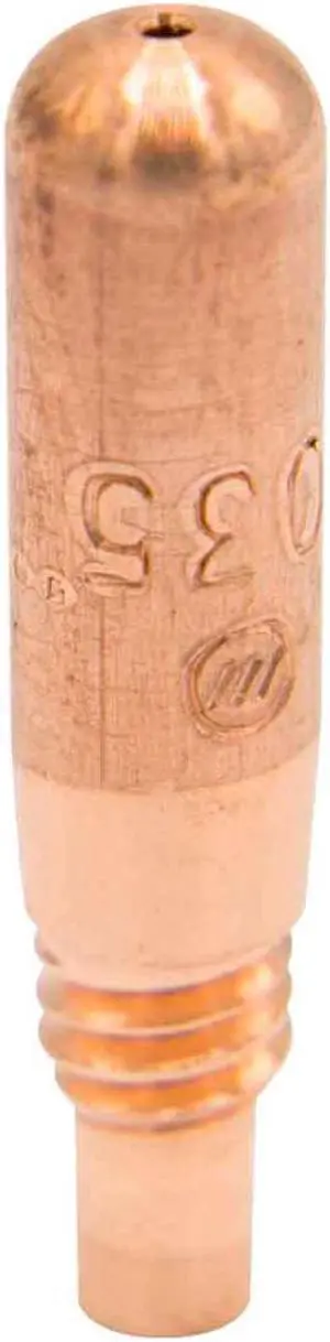 MILLER ELECTRIC T-M035 Contact Tip, 0.035 in, Copper, PK10
