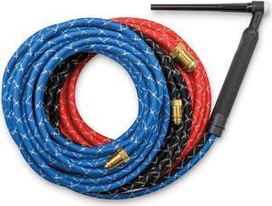 Miller Weldcraft 301251025 W-280 25' Water Cool TIG Torch Kit, Braided Rubber