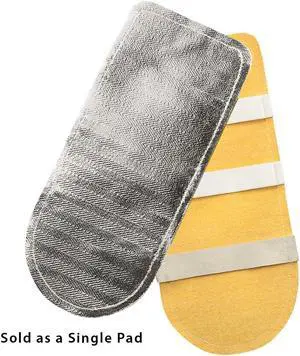 Steiner 15A76-13 Aluminized Rayon Glove Back-Hand Pad, Double Layer, 13", OSFM