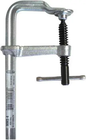 BESSEY MMS-4 4 in Bar Clamp, Steel Handle and 2 1/4 in Throat Depth