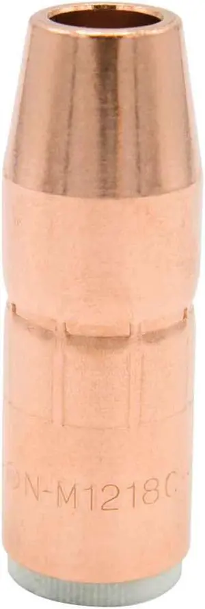 Miller N-M1218C AccuLock MDX Thread-On Nozzle, 1/2" Orifice, 1/8" Tip Recess, Copper