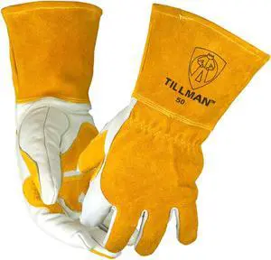 Tillman 50 Top Grain Split Cowhide Fleece Lined MIG Welding Gloves, X-Large