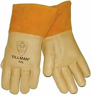 Tillman 42 Top Grain Pigskin Foam Lined Thumb Strap MIG Welding Gloves, X-Large