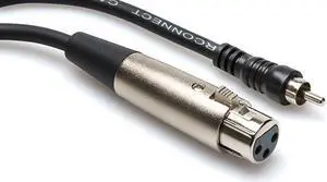 10 Ft Single Standard XLR (F) to RCA (M) RCA to XLR Cable