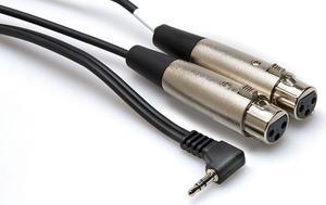 Hosa CYX-402F Y Cable 3.5mm TRS to XLR Female 2ft