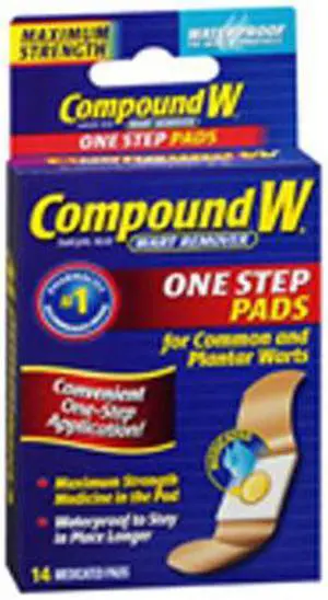 Compound W Wart Remover One Step Pads - 14 Pads