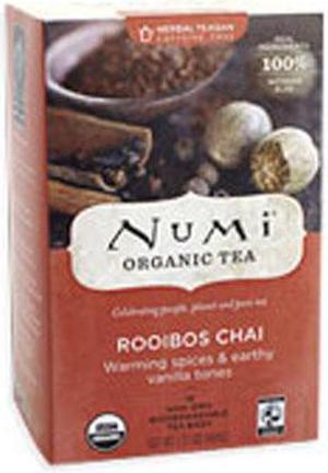 Numi Tea Organic Ruby Chai Herbal Tea ( 6x18 BAG)