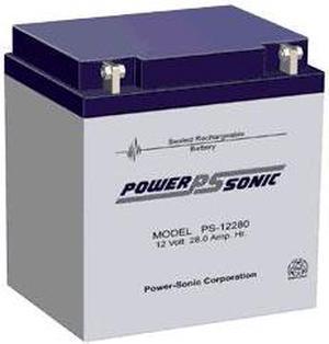 Power-Sonic 12V/28AH Sealed Lead Acid Battery w/ NB Terminal