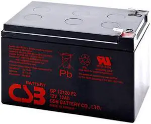CSB GP12120 12V / 12.0 AH Sealed Lead Acid Battery w/ F2 Terminal