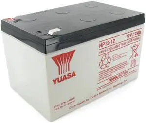 Yuasa NP12-12 Sealed Lead Acid Battery-F2 Terminal