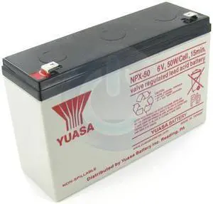 Yuasa NPX-50F2 6V 12.7Ah High Rate AGM Battery