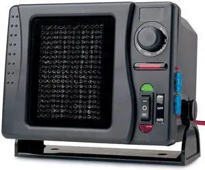 RoadPro RPSL-681 12V Direct Hook-Up Ceramic Heater/Fan with Swivel Base