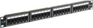 ICC ICMPP0245E 24-Port Cat 5e Data Patch Panel, 1 RMS