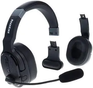 Noise Cancelling Bluetooth Headset Wireless Trucker Headset Mono To Stereo Rking RKING4000 Premium Convertible Bluetooth-R Headset