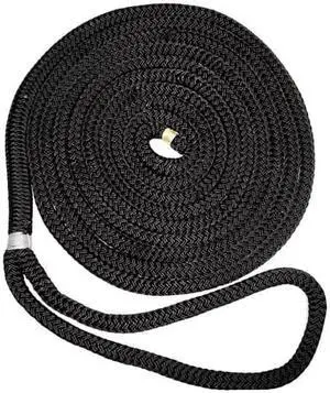 New England Ropes Double Braid Dock Line - Black - 35 Feet Double Braid Dock Line - Black - 35 Feet
