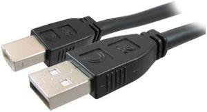Comprehensive USB2-AB-35PROAP Comprehensive Pro AV/IT Active Plenum USB A Male to B Cable - USB for Webcam, Printer, Whiteboard - 35 ft - 1 x Type A Male USB - 1 x Type B Male USB - Shielding - Matte