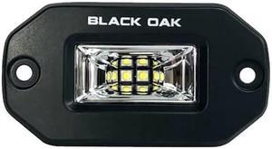 Black Oak LED Pro Series 2 Inch Flush Mounted Scene Light - Black Pro Series 2 Inch Flush Mounted Scene Light