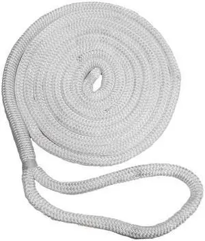 New England Ropes Double Braid Dock Line - White - 25 Feet Double Braid Dock Line - White - 25 Feet