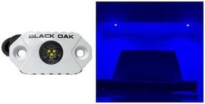 Black Oak LED Rock Accent Light - Blue - White Housing Rock Accent Light - Blue - White Housing