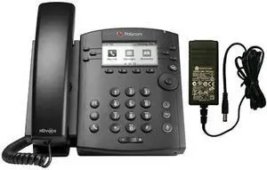 Polycom 2200-46161-025-R with Power Adapter 6-line Entry-Level Business Media Phone with Gigabit Ethernet