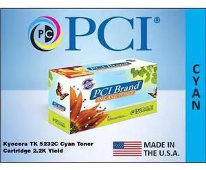 Premium Compatibles Toner Cartridge - Alternative for Kyocera (TK-5232C) - Cyan - TAA Compliant