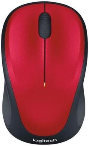 Logitech M317 Wireless Mouse, 2.4 GHz with USB Receiver, 1000 DPI Optical Tracking, 12 Month Battery, Compatible with PC, Mac, Laptop, Chromebook - Red