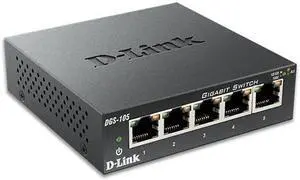 D-Link DGS-105 5 Port Gigabit Unmanaged Metal Desktop Switch
