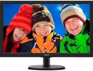 Philips 223V5LSB Philips V-line 223V5LSB 21.5" LED LCD Monitor - 16:9 - 5 ms - 1920 x 1080 - 16.7 Million Colors - 250 Nit - 10,000,000:1 - Full HD - DVI - VGA - 15.64 W - Black Hairline,