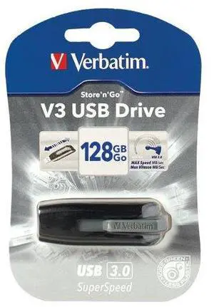 Verbatim VTM49189B 128GB Flash Drive Verbatim VTM49189B 128GB Flash Drive