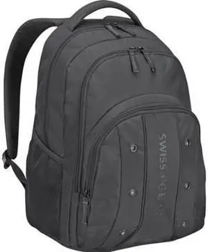 SWISSGEAR 64081001 WENGER UPLOAD BACKPACK BLACK, FITS MOST 16IN LAPTOPS