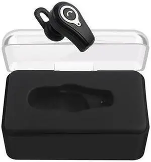 DPRUI wireless headphones with Charging Box Wireless Stereo Earbud Business Earphone Bluetooth headphones for a mobile phone (Black)