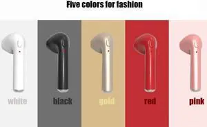 Dprui 2018 Good Quality But Cheap One Side Fit Business Office Sports Gym Mini Bluetooth Earphone For Iphone With Mic (Red)
