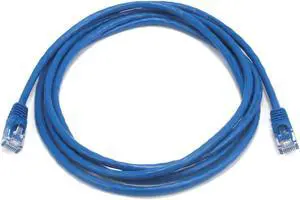 Monoprice Cat5e Ethernet Patch Cable - 7 Feet - Blue | Network Internet Cord - RJ45, Stranded, 350Mhz, UTP, Pure Bare Copper Wire, 24AWG