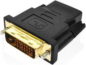 DVI-D 24+1 to HDMI Adapter Connector Dual Link Plug Male to Female HDMI to DVI Cable Converter 1080P for HDTV Projector Monitor