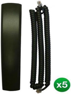 Polycom VVX 201 Handset And Cord 5-Pack Handset and Handset Cord