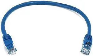 Monoprice Cat5e Ethernet Patch Cable - 1 Feet - Blue | Network Internet Cord - RJ45, Stranded, 350Mhz, UTP, Pure Bare Copper Wire, 24AWG Monoprice Cat5e Ethernet Patch Cable - 1 Feet - Blue | Network Internet Cord - RJ45, Stranded, 350Mhz, UTP, Pure Bare Copper Wire, 24AWG