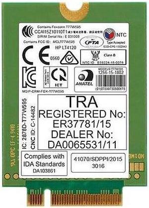 HP lt4120 - Wireless cellular modem - 4G LTE - M.2 Card - 150 Mbps lt4120 LTE/EV-DO/HSPA plus WWAN