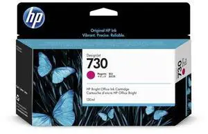 HP 730 130-ml Magenta DesignJet Ink Cartridge, P2V63A