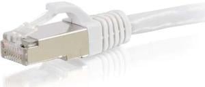 C2G 00915 Cat6 Cable - Snagless Shielded Ethernet Network Patch Cable, White (2 Feet, 0.60 Meters)