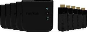 Nyrius ARIES Prime Wireless Video HDMI Transmitter & Receiver for Streaming HD 1080p 3D Video & Digital Audio from Laptop, PC, Cable, Netflix, YouTube, PS4 to HDTV - NPCS549 (Pack of 5)