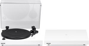 Fluance RT82 Reference High Fidelity Vinyl Turntable Record Player with Ortofon OM10 Cartridge And Anti-Vibration Wood Isolation Base - Piano White