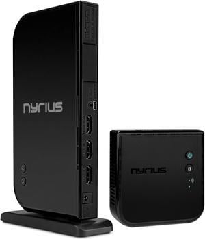 Nyrius ARIES Home+ Wireless HDMI 2x Input Transmitter & Receiver for Streaming HD 1080p 3D Video and Digital Audio from Cable box, Satellite, Bluray, DVD, PS4, PS3, Laptops, PC (NAVS502)